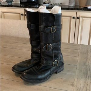 Women’s black leather Fiorentini + Baker boots